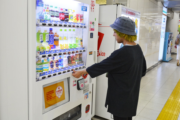 自販機でSuica