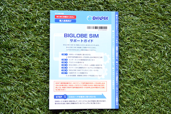 BIGLOBE SIMのガイド