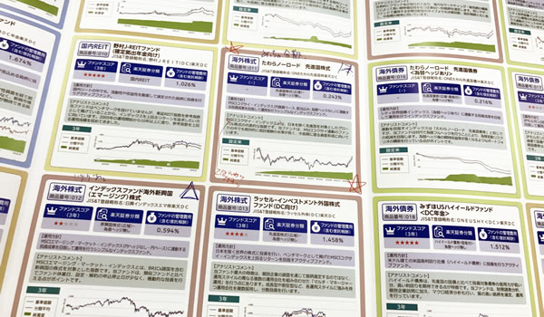 楽天証券の運用商品リスト