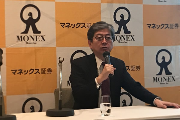 「日経平均3万円」の見解を語るマネックス証券の松本社長