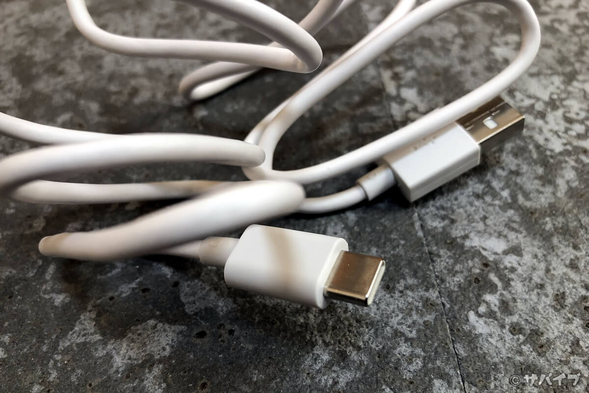 OPPO Reno Aの充電ケーブルはUSB Type-C