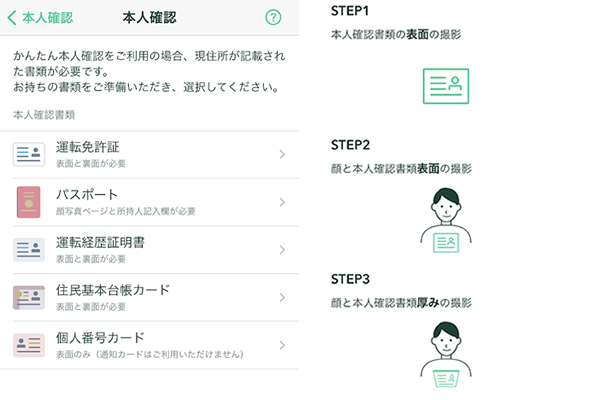 スマホアプリからコインチェックの口座開設