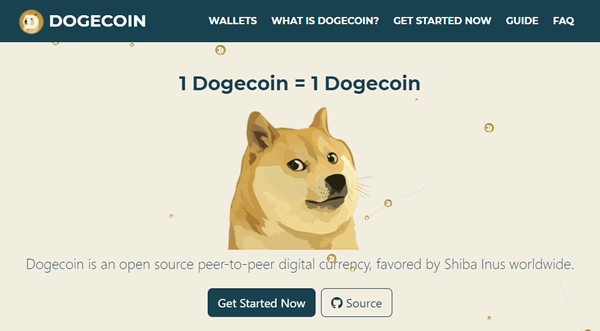Dogecoin「DOGE」の公式サイト